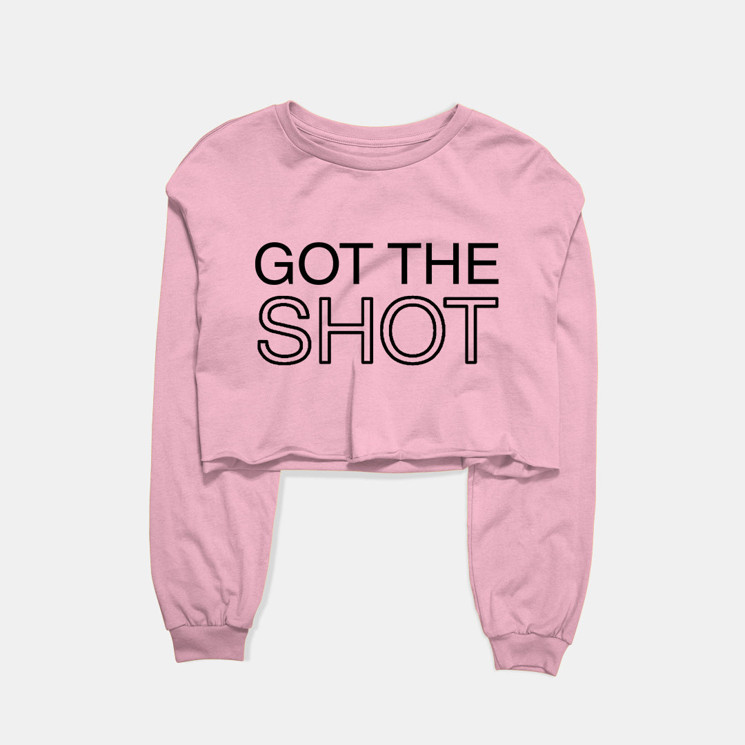 Got The Shot Graphic Cropped Sweatshirt