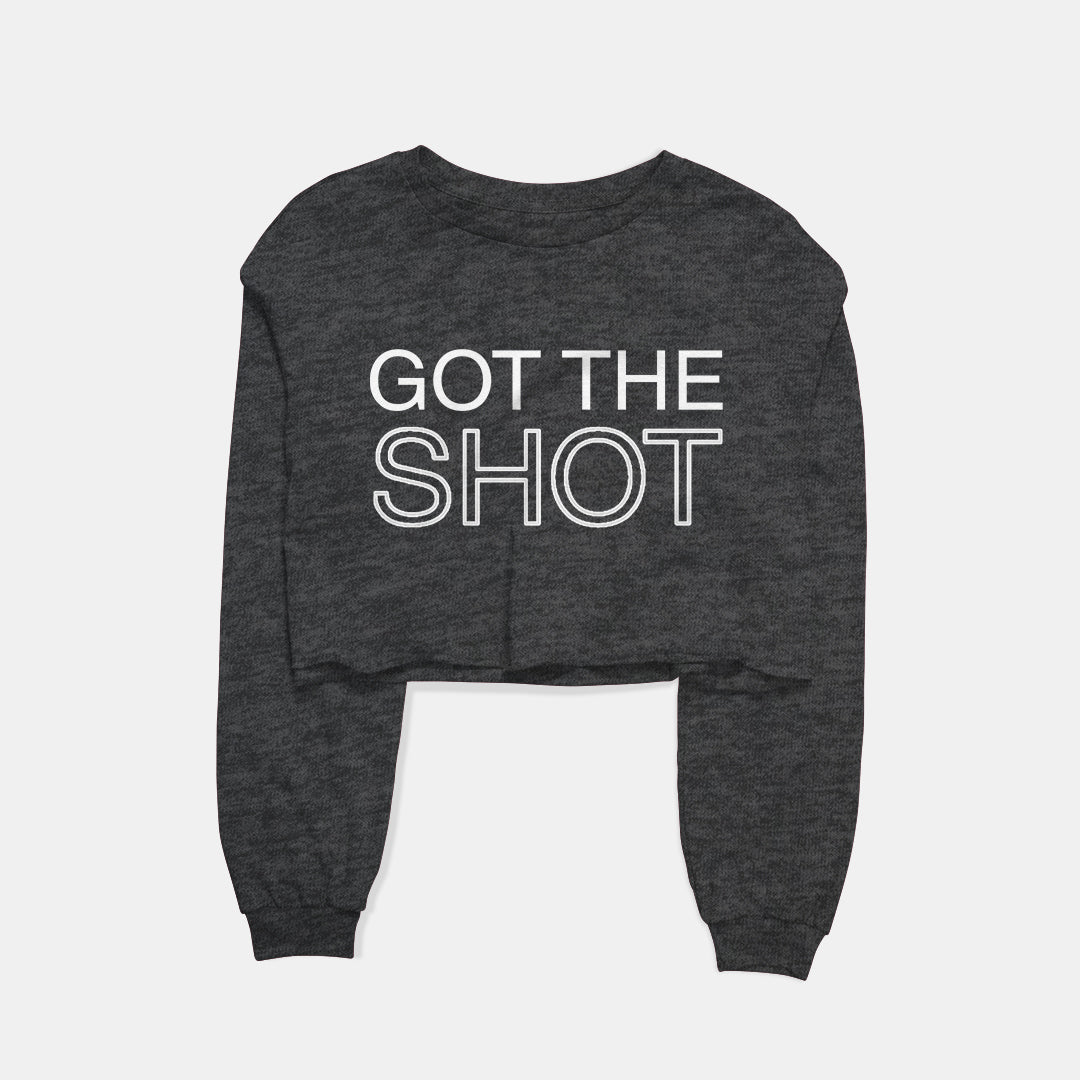 Got The Shot Graphic Cropped Sweatshirt