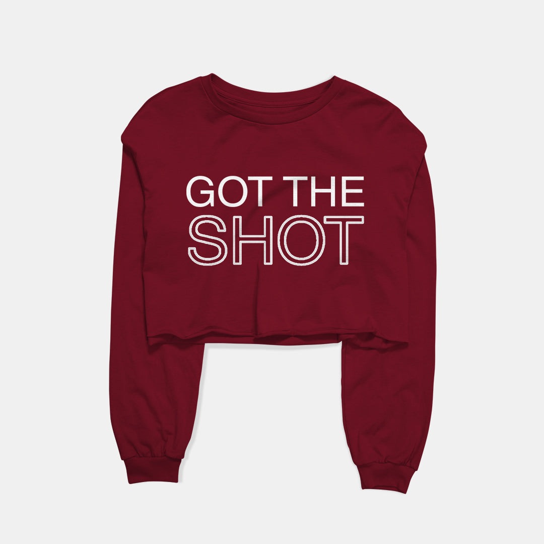 Got The Shot Graphic Cropped Sweatshirt