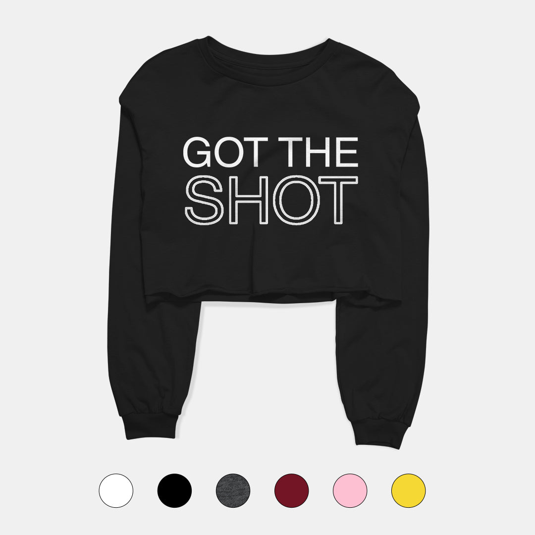 Got The Shot Graphic Cropped Sweatshirt