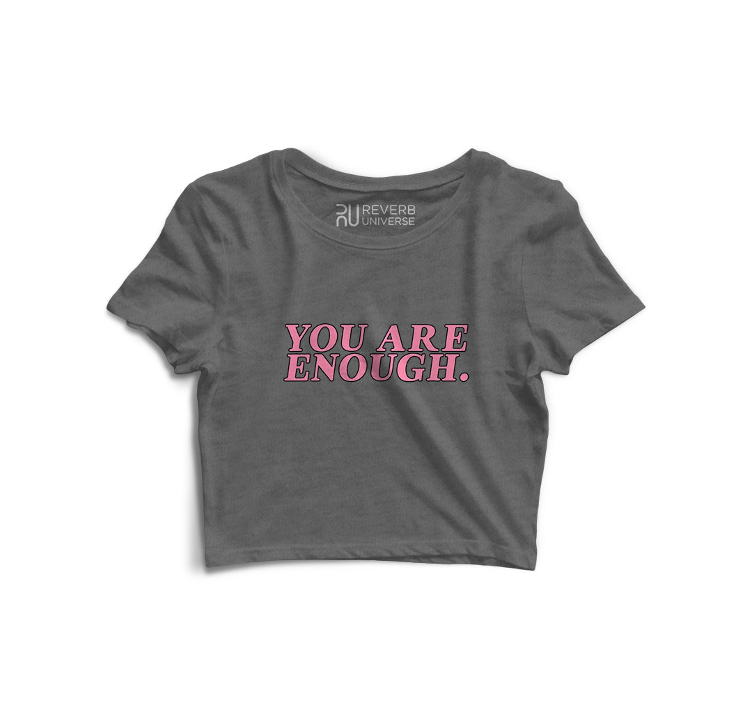 You Are Enough Graphic Crop Top