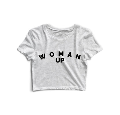 Woman Up Graphic Crop Top