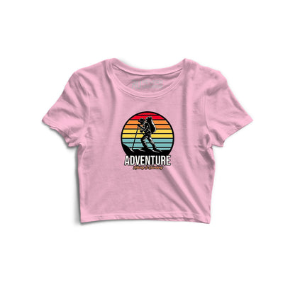 Adventure Graphic Crop Top