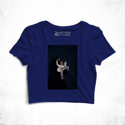 Bojack Horseman Falling Graphic Crop Top