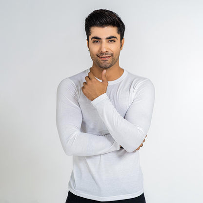 Basic White Full Sleeve Tee