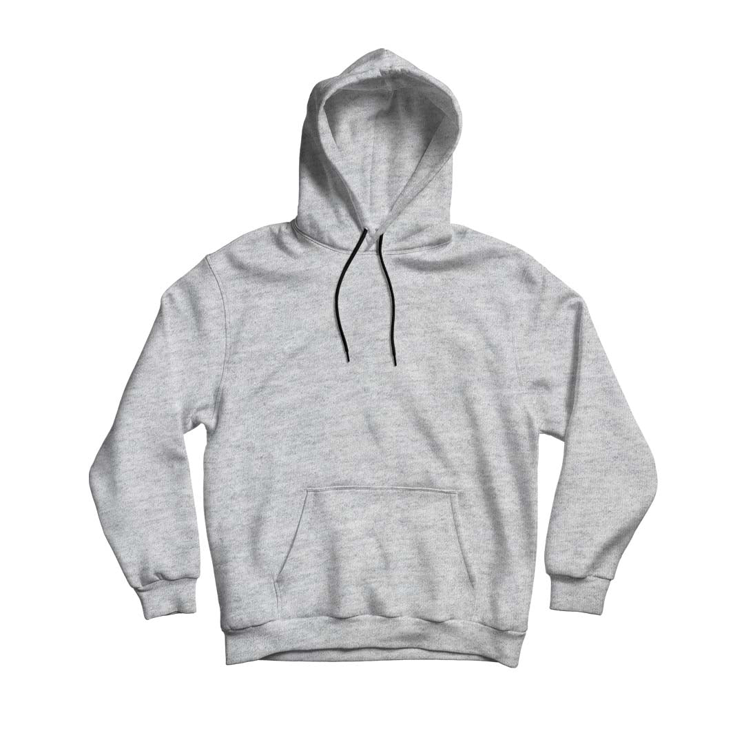 BASIC- HEATHER GREY HOODIE –