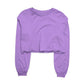 Basic Lavender Cropped Sweatshirt