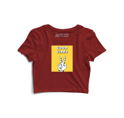 Good Vibes Graphic Crop Top
