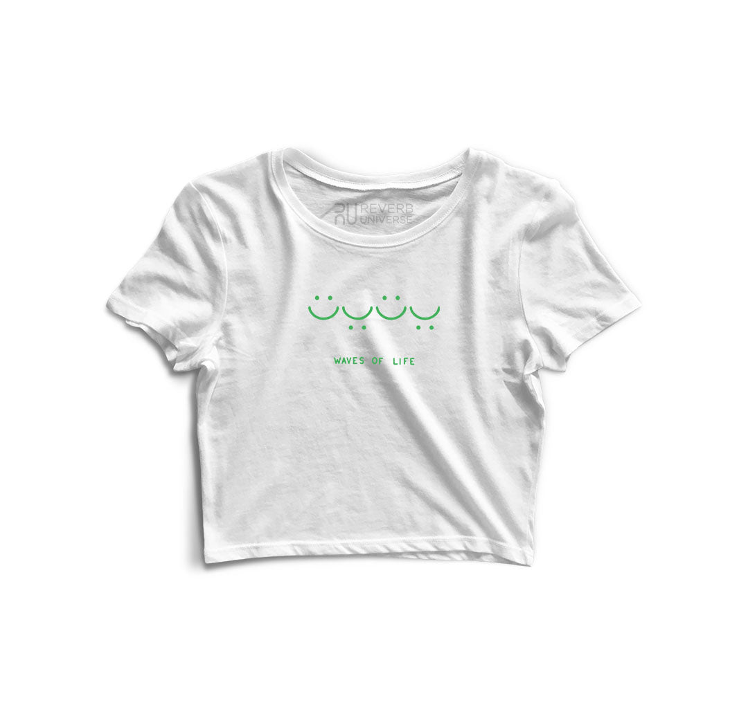 Waves Of Life Graphic Crop Top