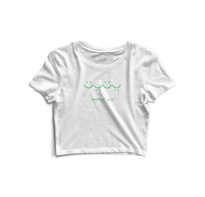 Waves Of Life Graphic Crop Top