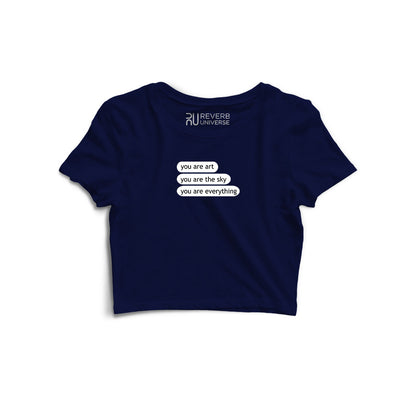 You are Art Graphic Crop Top