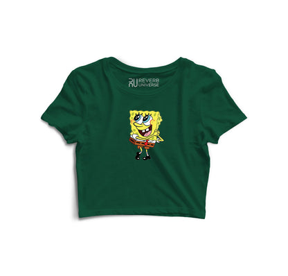 Spongebob Graphic Crop Top