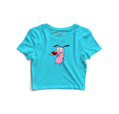 Courage The Cowardly Dog Graphic Crop Top