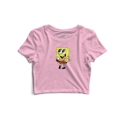 Spongebob Graphic Crop Top