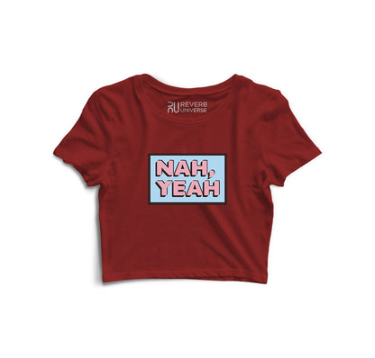 NAH YEAH Graphic Crop Top