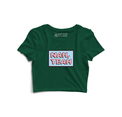 NAH YEAH Graphic Crop Top