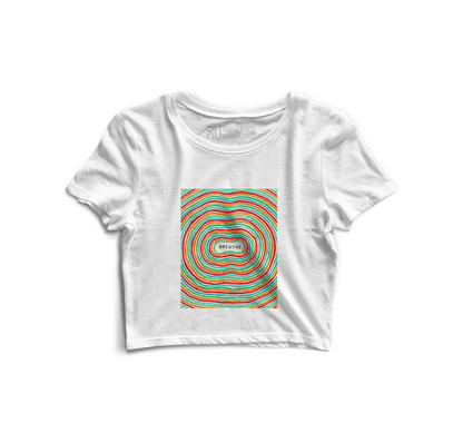 Breathe Graphic Crop Top