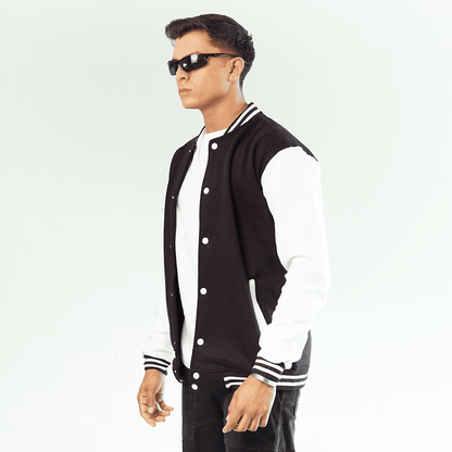 Black Unisex Varsity Jacket