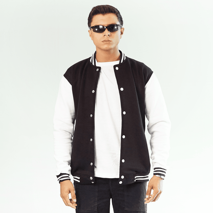 Black Unisex Varsity Jacket