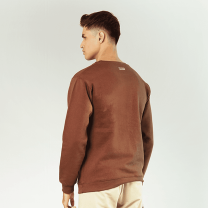 Basic Dark Brown Sweatshirt