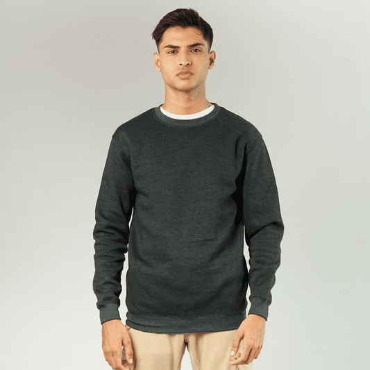 Basic Charcoal Grey Sweatshirt