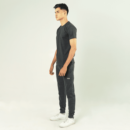 Charcoal Tracksuit Half Sleeve Tee