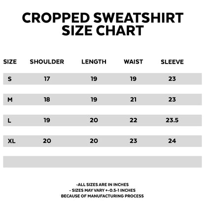 Basic White Cropped Sweatshirt