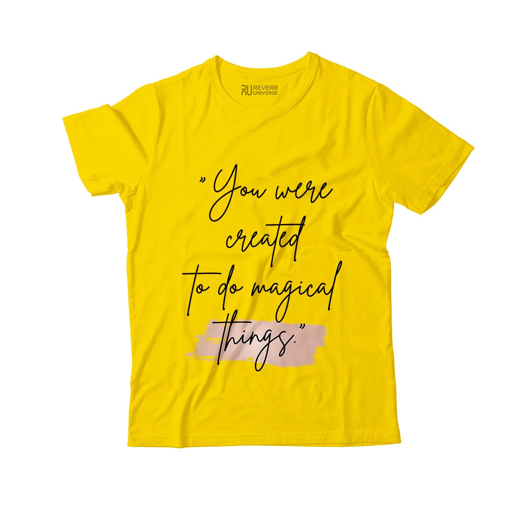 Do Magical Things Graphic Yellow Ltd Tee