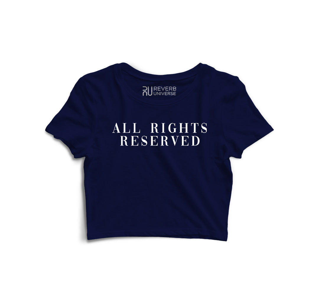 All Rights Reserved Woman Graphic Crop Top
