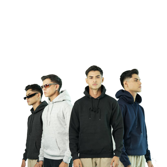 Pack of 4 Men Basic Hoodies