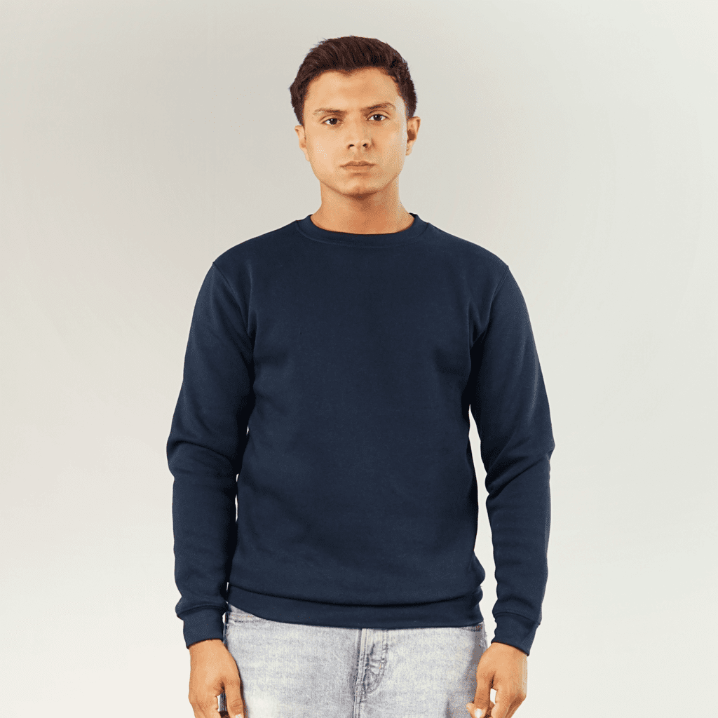 Basic Navy Blue Sweatshirt