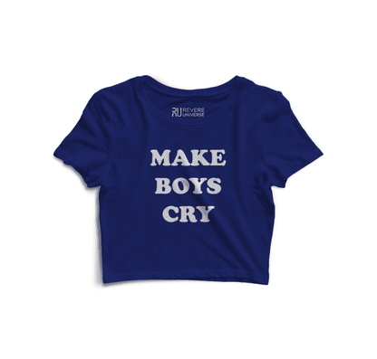 Make Boys Cry Graphic Crop Top V2
