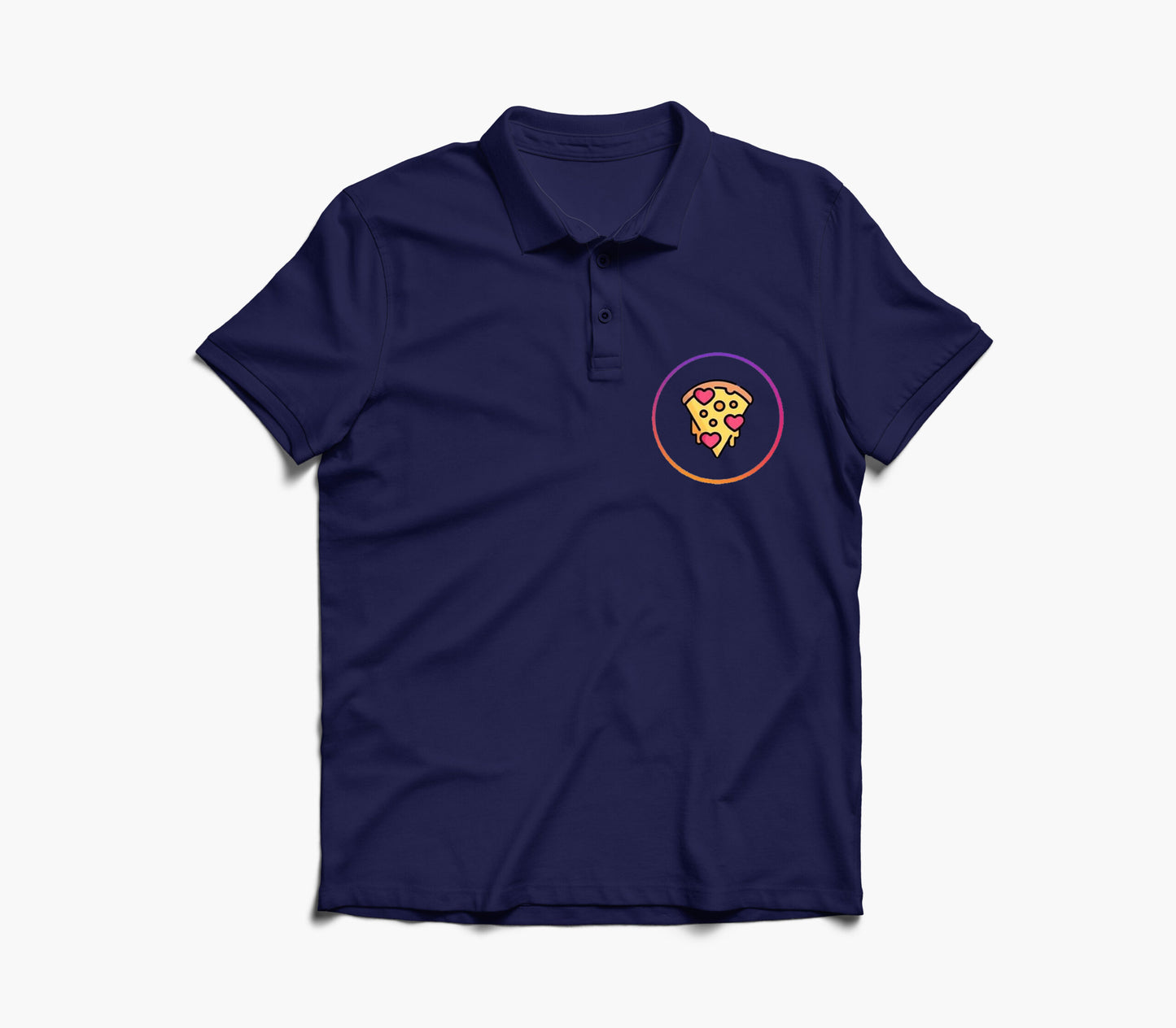 Pizza Graphic Polo Shirt