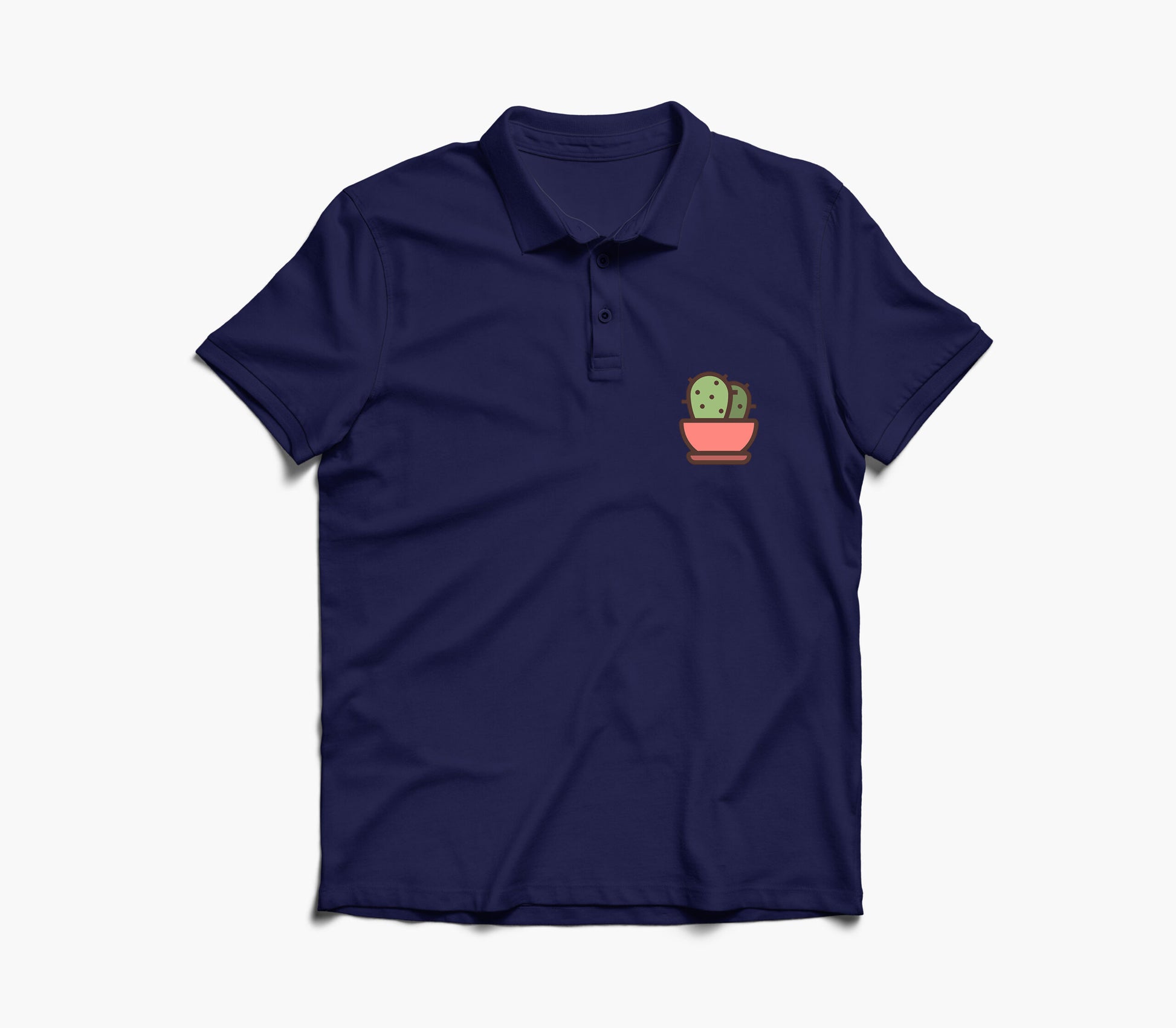Cactus Graphic Polo Shirt