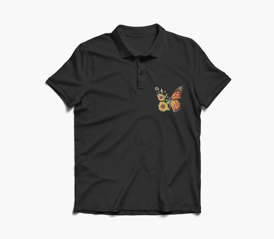 Butterfly Graphic Polo Shirt