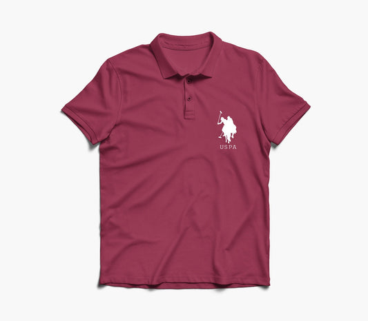 Golf Club Patch Graphic Polo Shirt