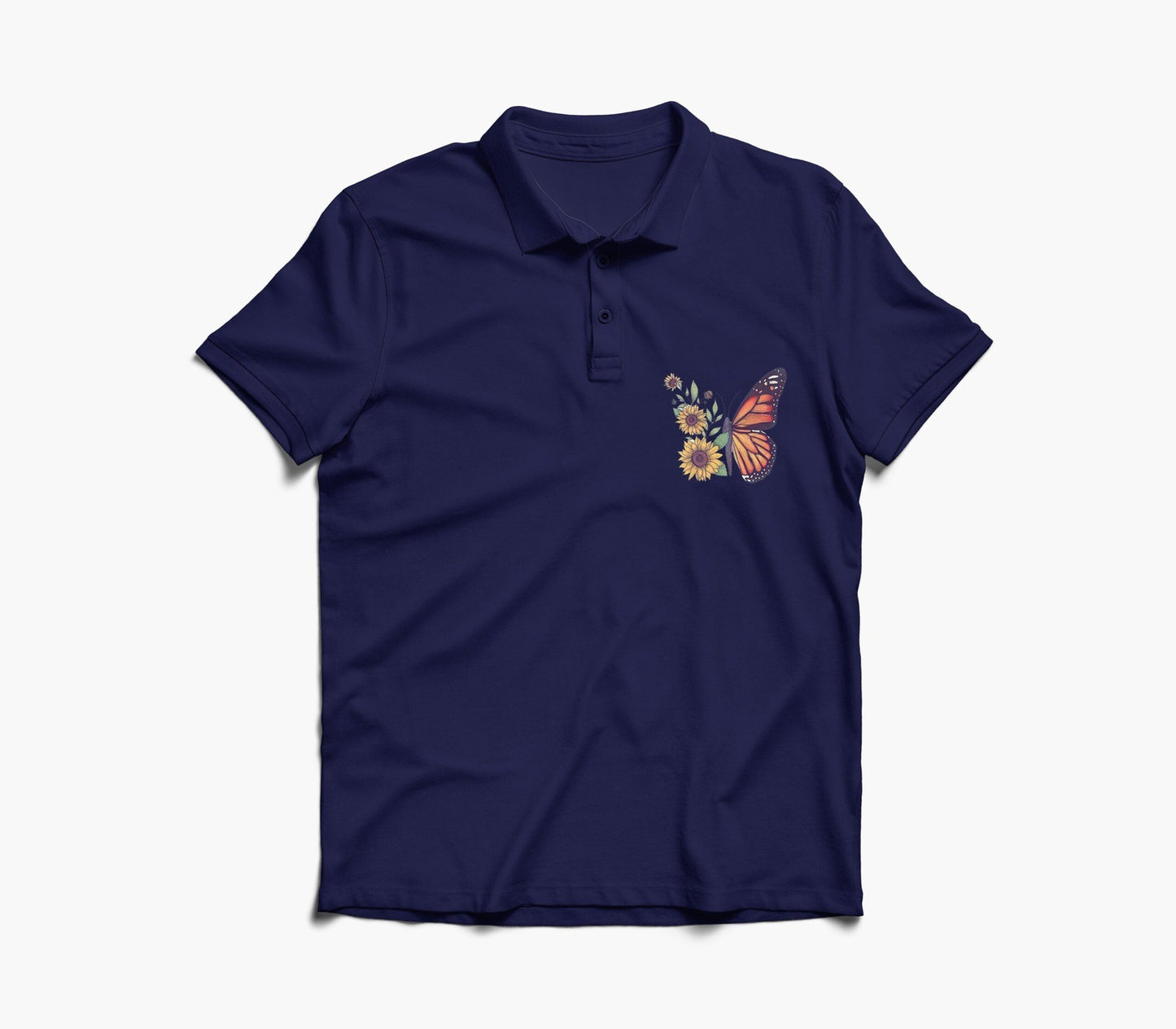 Butterfly Graphic Polo Shirt