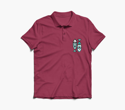 Fish Graphic Polo Shirt