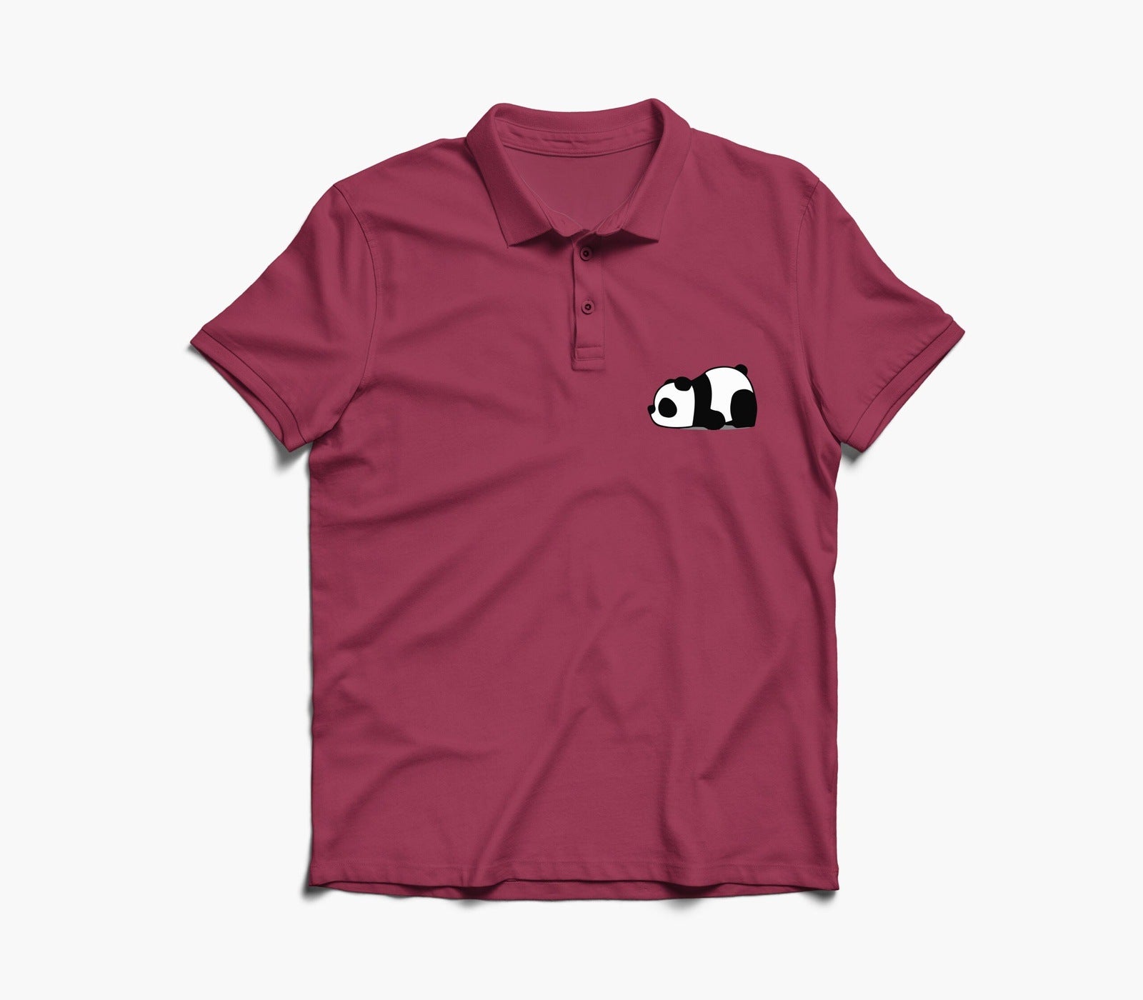 Lazy Panda Graphic Polo Shirt