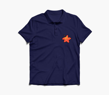 Autumn Leaf Graphic Polo Shirt