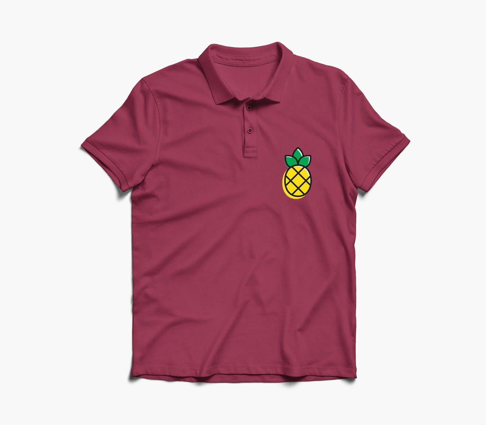 Pineapple Graphic Polo Shirt
