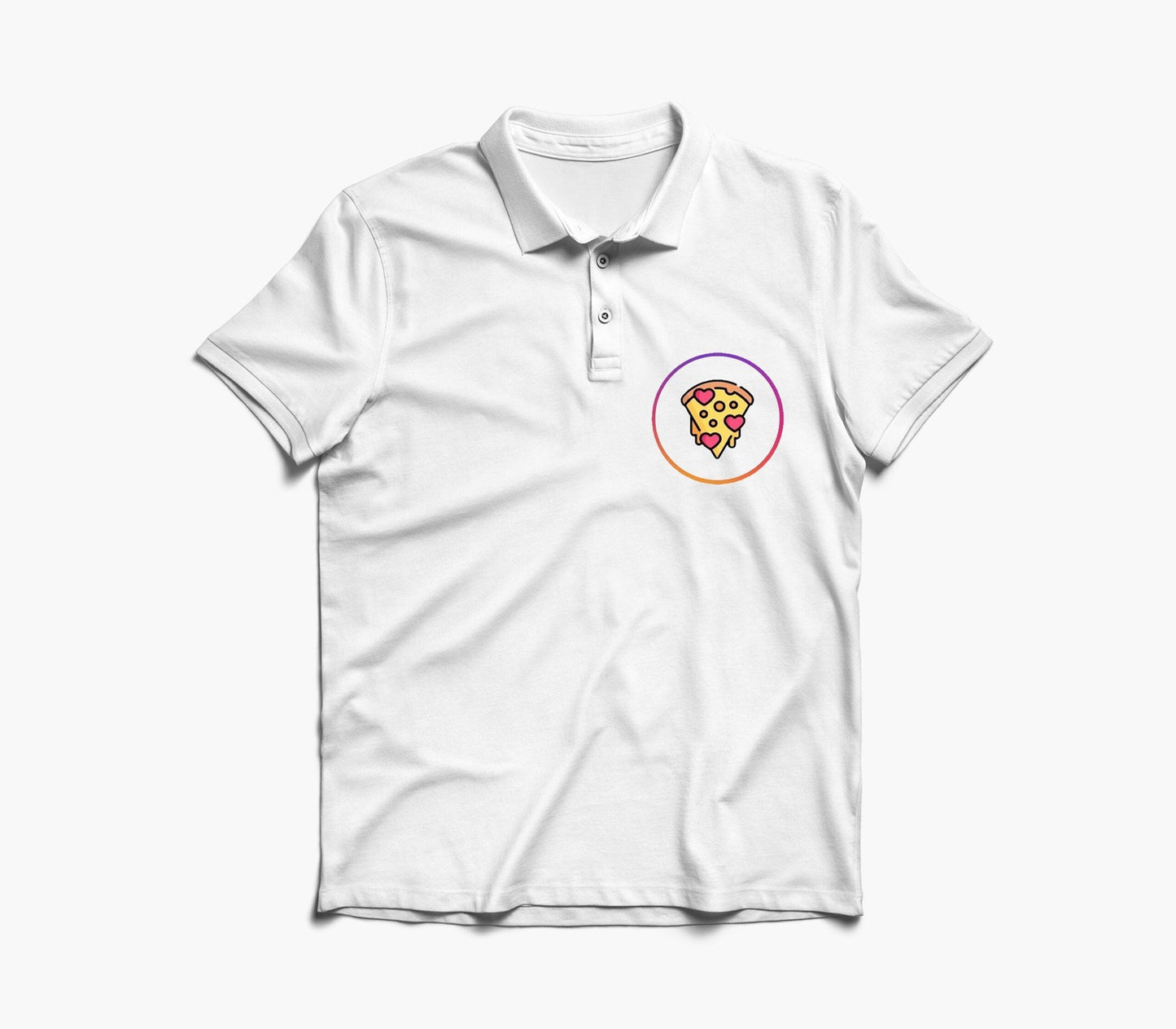 Pizza Graphic Polo Shirt