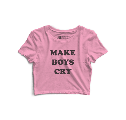Make Boys Cry Graphic Crop Top V2