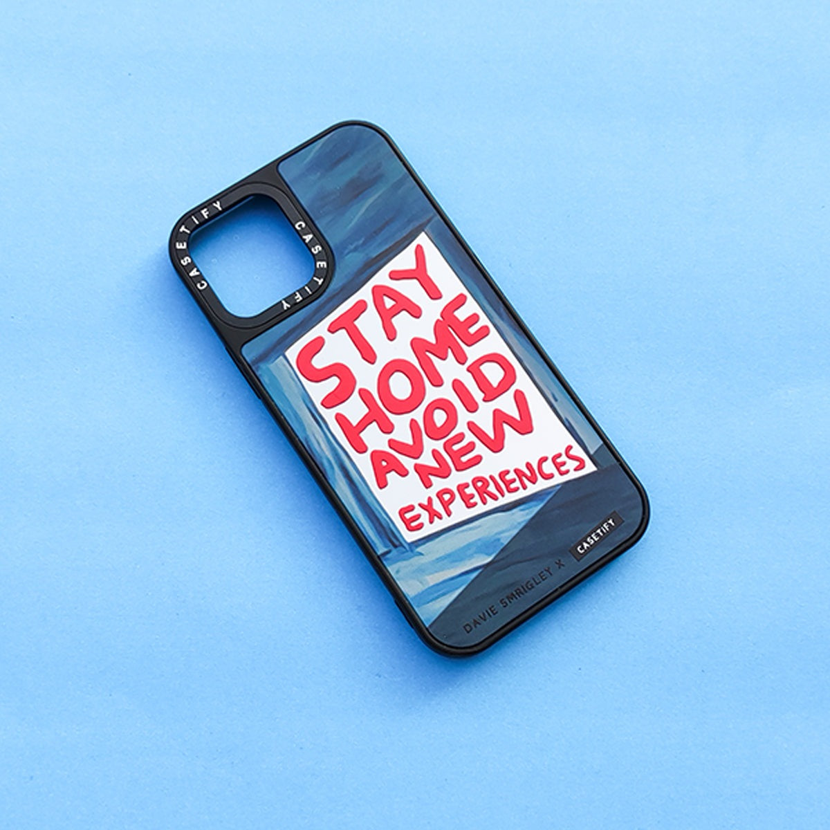 Stay Home - White iPhone Cover