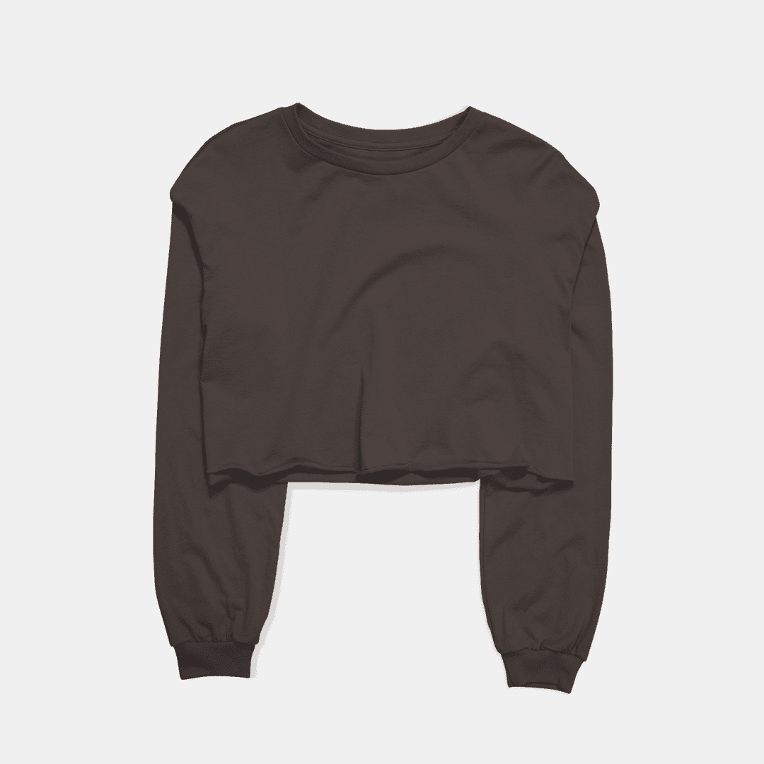 Pack of 2 Women Basic Cropped Sweatshirts