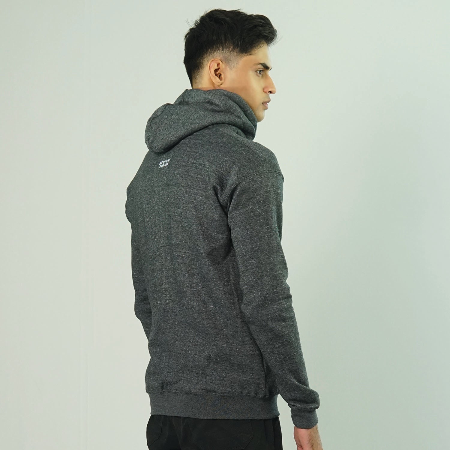 Basic Heather Grey Zipper Hoodie